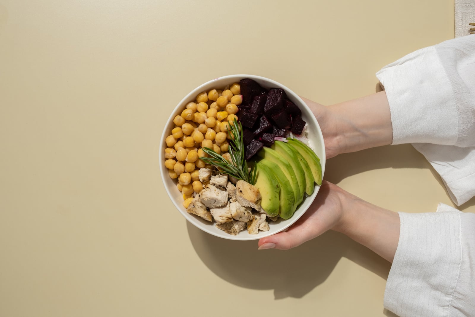 Alimentação natural colorida sendo servida para um cachorro